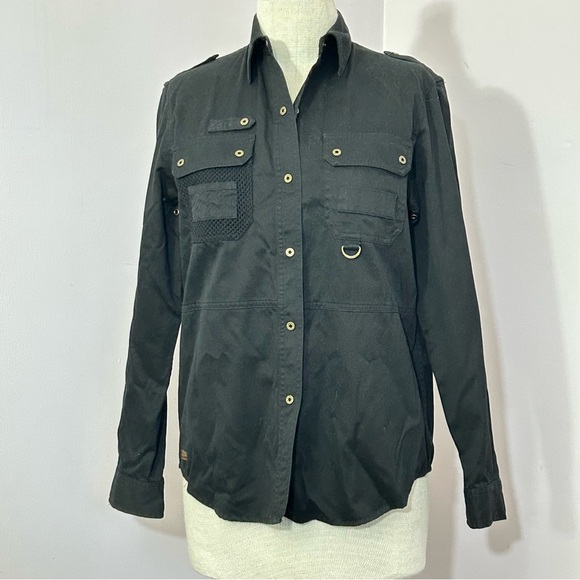 Ralph Lauren Tops - Ralph Lauren Black Safari Outfitters Utility Shirt
